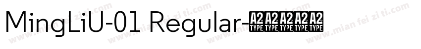 MingLiU-01 Regular字体转换